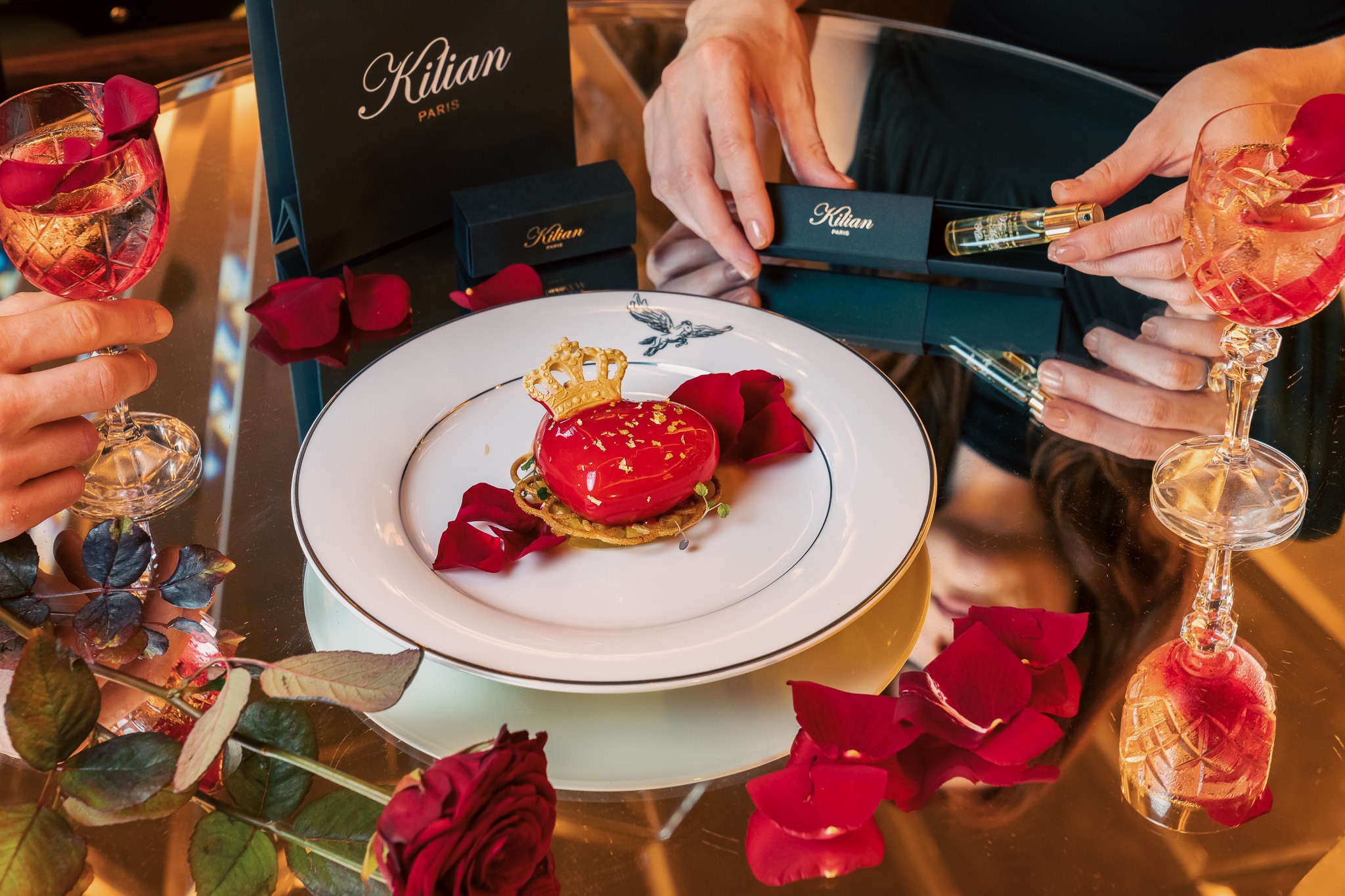 valentines dessert in the set menu